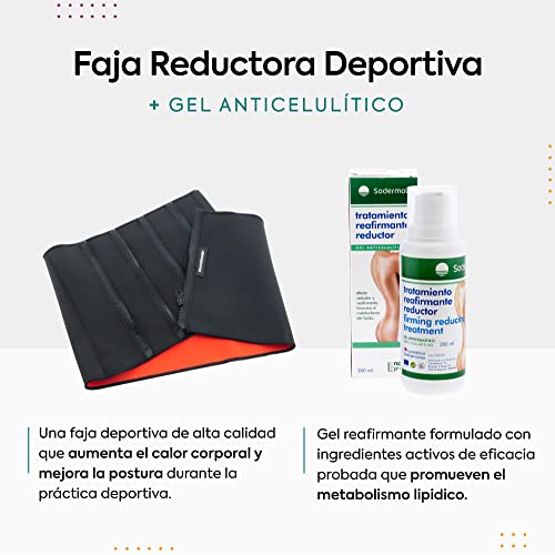 Faja Reductora Abdominal Adelgazante Hombre / Mujer - Fajas Deportivas Waist Trainer en Neopreno - Cinturon Lumbar Reductor de Abdomen para Gimnasio, Fitness, Deporte , Ejercicio en casa