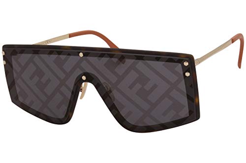 FENDI Gafas de Sol FABULOUS FF M0076/G/S DARK HAVANA/GREY 99/1/145 hombre