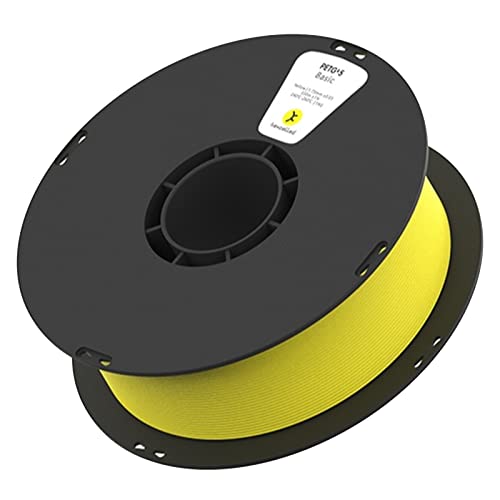 Filamento PETG K5, filamento de impresora 3D, grado de contacto con alimentos, dureza excepcional, buena resistencia a la intemperie, 1,75 mm, bobina de 1 kg,Amarillo