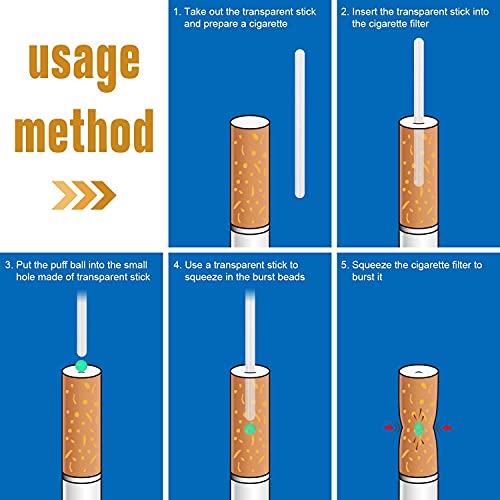 Filtro de cigarrillo Click | Bomba de cigarrillo | Cápsula con cuentas | Difusor de aroma | Incluye una caja para guardar bolas de perfume de manga clic-Edición limitada Global, fresa,