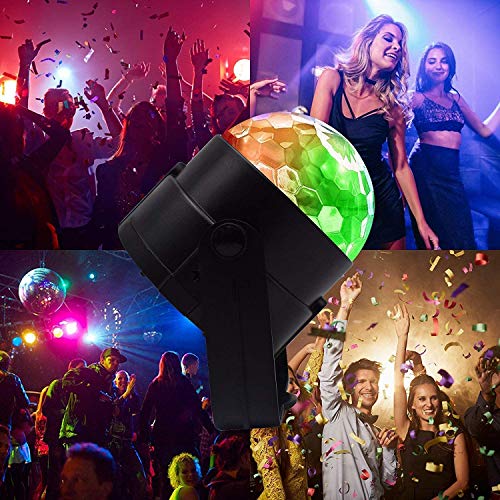 FIMEI Luces Discoteca 2 PCS, Bola Discoteca Activadas por Sonido con Control Remoto Luces de Fiesta 7 Colores RGB Mágica Iluminación de Efecto para KTV Navidad Fiesta Boda Discoteca DJ