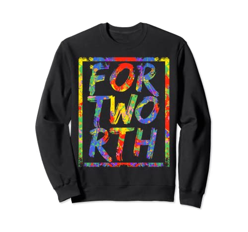 Fort Worth Colorido 3 Nivel Arte Arco Iris Diseño Fort Worth Sudadera