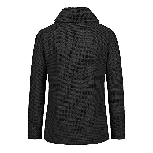 Fossen Mujer Jersey Invierno Irregular Prendas de Punto Collar de la Pila Sudaderas de Manga Larga Cardigan Suéter Talla Grande Abrigo Tamaño S~XXXXXL