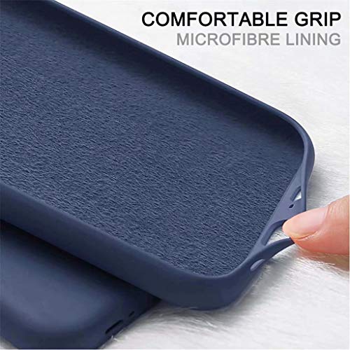 Funda Xiaomi Redmi Note 7 Fanxwu Color Sólido Caso Suave TPU Silicona Cómoda Carcasa Resistente a Los Arañazos Anti-Golpes Protector Case - Azul