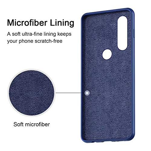 Funda Xiaomi Redmi Note 7 Fanxwu Color Sólido Caso Suave TPU Silicona Cómoda Carcasa Resistente a Los Arañazos Anti-Golpes Protector Case - Azul