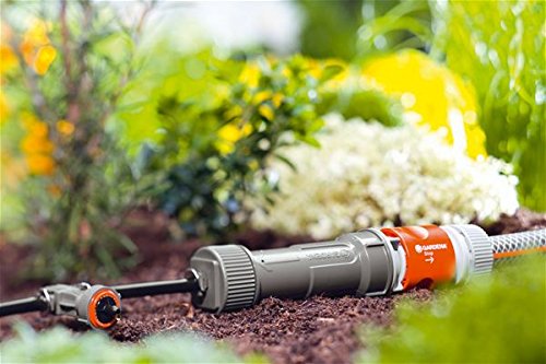 GARDENA 1355-20 - Unidad básica 1000 sistema Micro-Drip, aparato básico para reducir la presión, caudal de agua 1000 l/h, conexión Quick&Easy