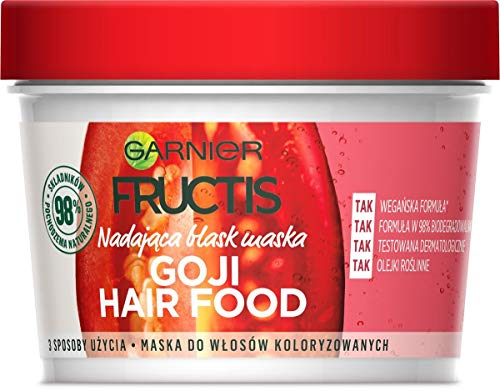 Garnier Fructis Goji Hair Food - Mascarilla para cabello teñido (390 ml)