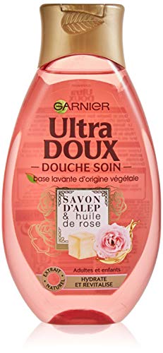 Garnier Ultra Doux Douche Soin Hydratante et Revitalisante Savon d'Alep & Huile de Rose 250 ml