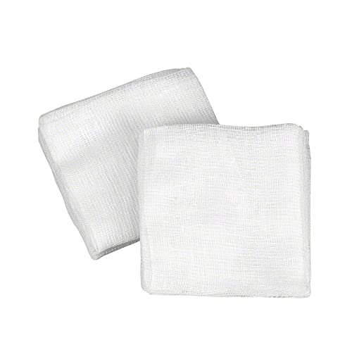 Gauze Swabs - Compresas de gasa, 8 capas, no esterilizadas, 100 unidades (5 x 5 cm)