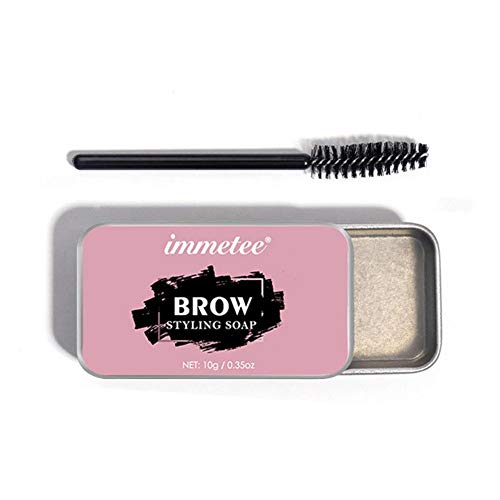 Gel de maquillaje para cejas 3D Kit de cejas Impermeable de larga duración Cera moldeadora de cejas Gel de ajuste de cejas con cepillo Tinte de cejas Tinte de tatuaje para cejas Cosméticos mujeres