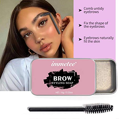 Gel de maquillaje para cejas 3D Kit de cejas Impermeable de larga duración Cera moldeadora de cejas Gel de ajuste de cejas con cepillo Tinte de cejas Tinte de tatuaje para cejas Cosméticos mujeres