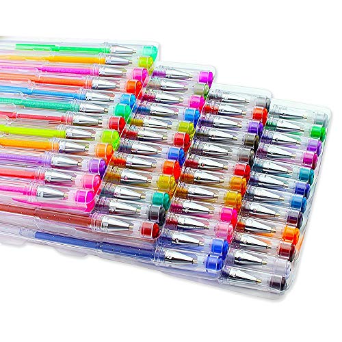 Gel Pen Set, ariel-gxr paquetes de 48 bolígrafos de gel con brillantina