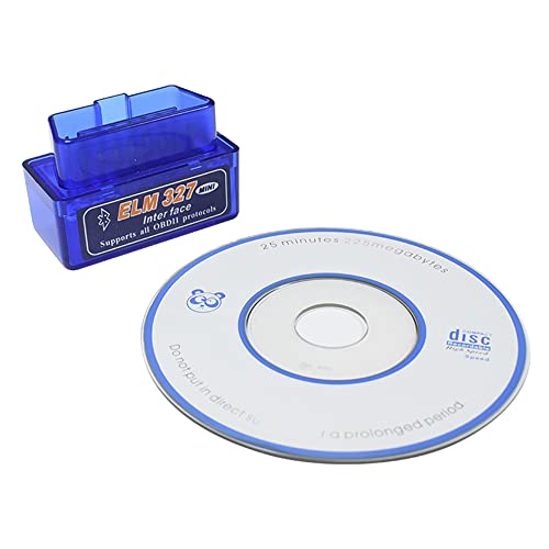 Genérico OBD2 Bluetooth, Mini Lector y Herramienta de análisis y diagnostico ELM 327 obd2 Original escáner Coche realiza Diagnosis Coche multimarca, diagnostico de Errores y Fallos (Mini OBD elm327)