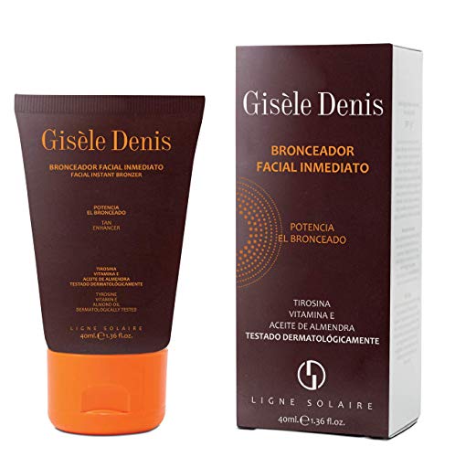 GISÈLE DENIS - Bronceador Facial Inmediato en Crema, Acelerador Bronceado, Crema Cara, 40 ml