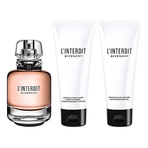 Givenchy l'interdit eau parfum 80ml + crema corporal 75ml + gel ducha 75ml