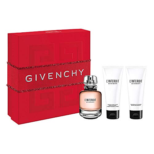 Givenchy l'interdit eau parfum 80ml + crema corporal 75ml + gel ducha 75ml