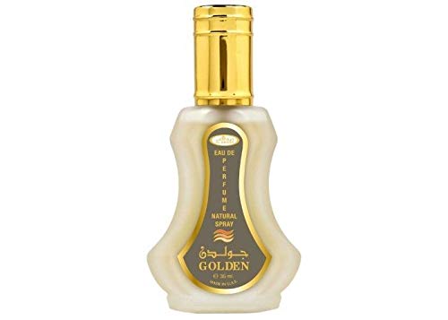 Golden Al Rehab Perfume 35 ml (ámbar, oriental, árabe, oud, misk, almizcle, perfume natural, madera de águila, esencial, attar scent)