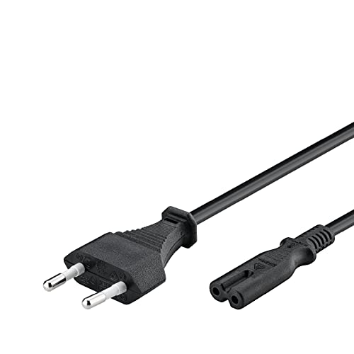 Goobay 95038 - Cable de alimentación 3 m, Negro