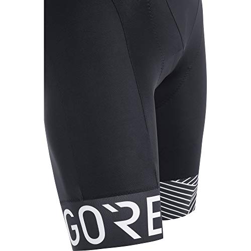 GORE WEAR C5 Peto corto de hombre con badana, L, negro/blanco