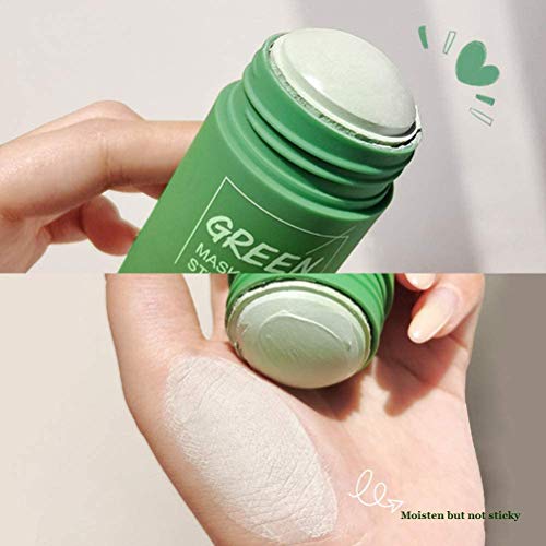 Green Tea Cleansing Mask Stick, Mascarilla Limpiadora Facial de Té Verde en Barra, Facial Cleaning Poros Hidratante de Control de Aceite Anti acné