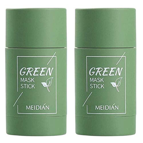 Green Tea Cleansing Mask Stick, Mascarilla Limpiadora Facial de Té Verde en Barra, Facial Cleaning Poros Hidratante de Control de Aceite Anti acné