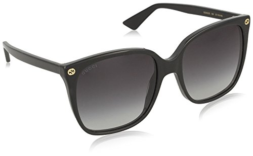 Gucci 0022S_001 (57 mm) Gafas de Sol, Black, 57 para Mujer