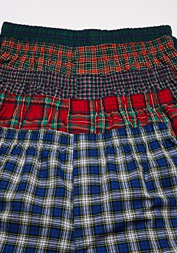 Hanes Men's Taglessreg Tartan Boxers with Comfort Flexreg Waistband 5-Pack