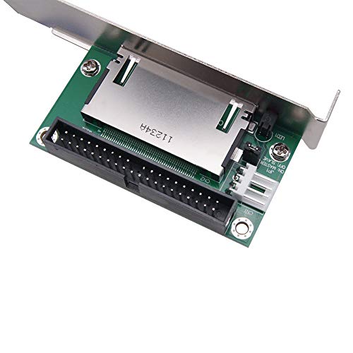 Hanshin - Adaptador de puerto de soporte PCI-, conector de memoria flash compacto en la parte trasera, convertidor CFI de 40 pines