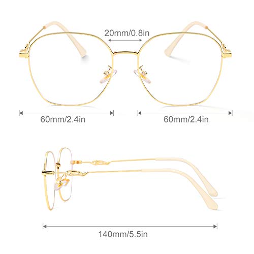 HAOLIRA Gafas Luz Azul Hombre Mujer Antifatiga Gafas para Ordenador Anti Luz Azul para PC, Móvil TV, Tablet