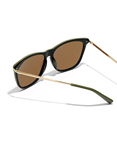 HAWKERS · Gafas de sol ONE CROSSWALK para hombre y mujer · HAVANA GREEN OLIVE