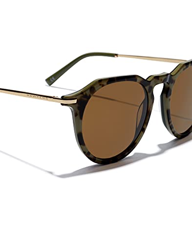 HAWKERS · Gafas de sol WARWICK CROSSWALK para hombre y mujer · HAVANA GREEN OLIVE