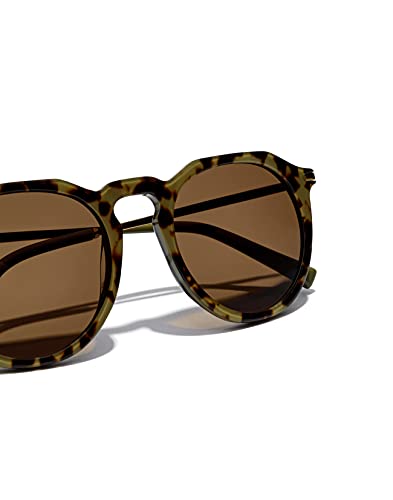 HAWKERS · Gafas de sol WARWICK CROSSWALK para hombre y mujer · HAVANA GREEN OLIVE