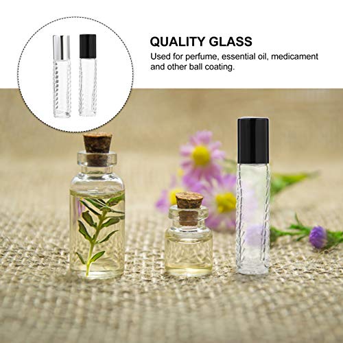 HEALLILY 12 Pzas 5Ml Botella de Perfume de Viaje Fragancia Portátil Aroma Líquido Muestra Frasco de Vidrio Perfume Sub Botellas de Embalaje para Casa Tienda Al Aire Libre Color Al Azar