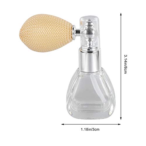 HEALLILY 2 Uds. Botella de Perfume de Bulbo Vacío Cosmético Líquido Fragancia Muestra Airbag Botella Perfume Vidrio Transparente para Casa Tienda Estilo Aleatorio