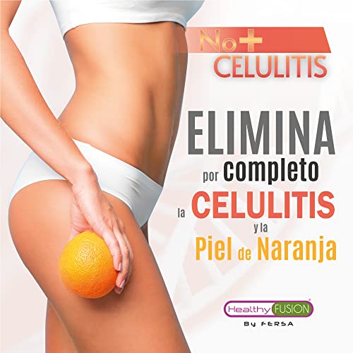 Healthy Fusion Potente Anticelulítico Reductor Intensivo, Reafirma, tonifica, Elimina celulitis, piel de naranja, Estimula Lipólisis, L-Carnitina, CLA, Cacao, 100 cápsulas