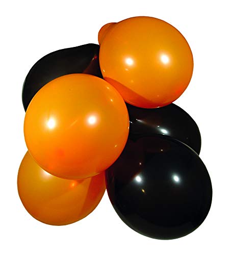 HEITMANN DECO "Happy Halloween - Komplett-Set - Girlanden - Luftballons - Orange, Schwarz, weiß