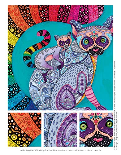 Hello Angel Jungle Safari Coloring Collection (Hello Angel Coloring Collection)