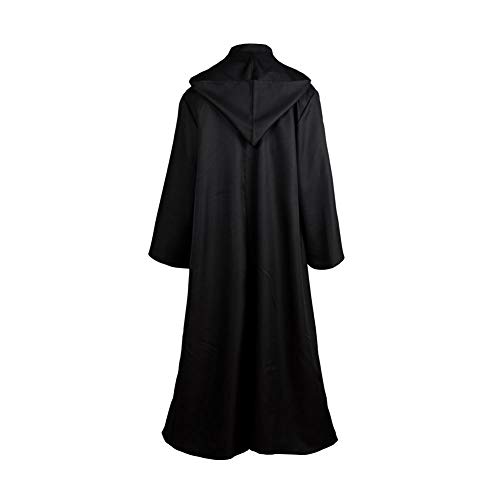 helymore Disfraz de Guerrero Medieval para Hombres Disfraz de Soldado Caballero Conjunto Completo Negro, XXL