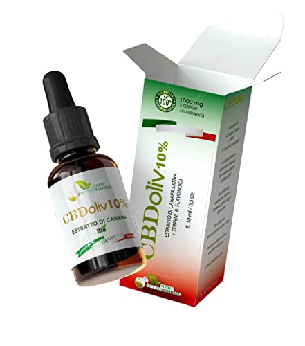 Hemp Phytomedical Cbdoliv 10% Aceite de Cáñamo CBD hemp oil 100% Natural Hecho in Italia