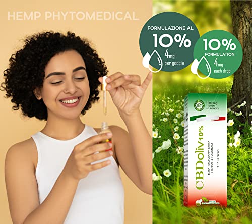 Hemp Phytomedical Cbdoliv 10% Aceite de Cáñamo CBD hemp oil 100% Natural Hecho in Italia