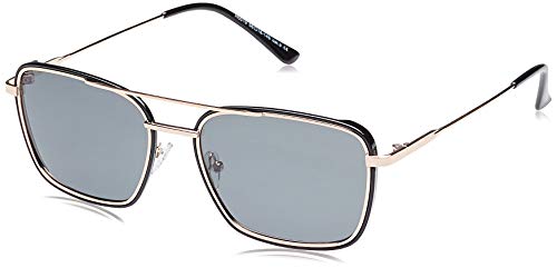 HIKARO Gafas de Sol Polarizadas Hombres Retro Negras Grandes Cuadradas Vogue Vintage Trabajo Elegante Deportivas Ciclismo Running Conducción Accesorios TAC Lentes Adulto