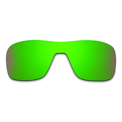 HKUCO Plus Mens Replacement Lenses For Oakley Turbine Rotor Sunglasses Emerald Green Polarized