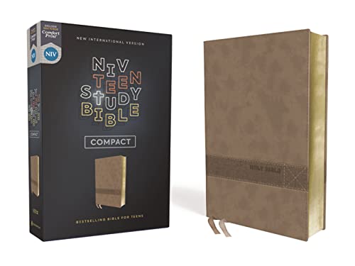 Holy Bible: New International Version, Teen Study Bible, Brown, Leathersoft, Comfort Print