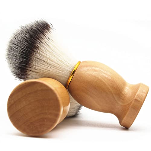 Hombres Afeitado Húmedo Brocha De Afeitar Suave Afeitado Agradable Para La Piel Afeitado De Cerdas Suaves Cepillo De Barba De Viaje Brocha De Afeitar Para El Cabello Mango De Brocha De Afeitar Negro