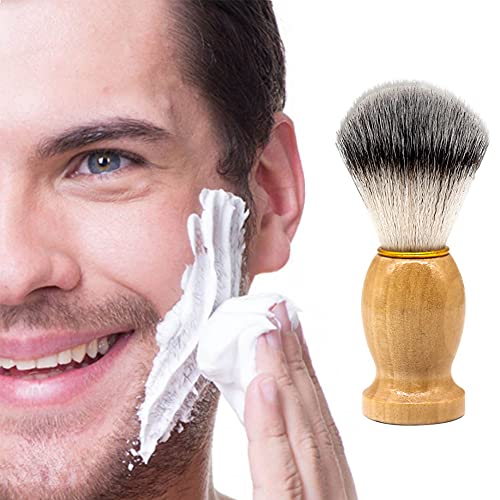 Hombres Afeitado Húmedo Brocha De Afeitar Suave Afeitado Agradable Para La Piel Afeitado De Cerdas Suaves Cepillo De Barba De Viaje Brocha De Afeitar Para El Cabello Mango De Brocha De Afeitar Negro