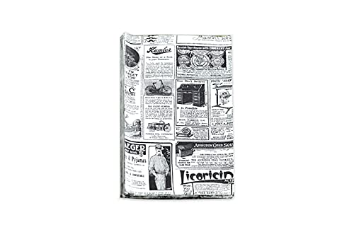 Hostelnovo - 100 Unidades de Papel antigrasa para Envolver Alimentos - Medida única de 32 x 20 cm - Especial para Basket Chips y Cualquier Tipo de Recipiente - Papel de periódico