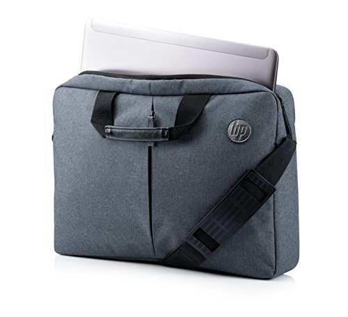 HP Essential Top Load 15.6" - Funda bandolera para portátil de hasta 39,6 cm, color gris