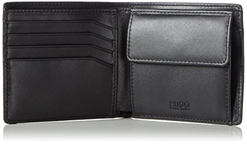 HUGO Element_4 CC Coin 10191374 01, Tarjetero para Hombre, Negro (Black), 11x10x2 cm (B x H x T)