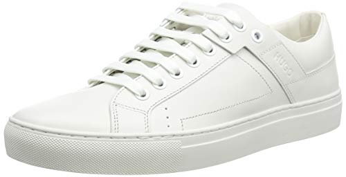 HUGO Futurism_Tenn_lt, Zapatillas Hombre, Blanco (White 100), 43 EU