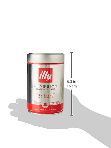 Illycaffè Illy Classico - Café Molido del Tueste, 1 Lata de 250 G